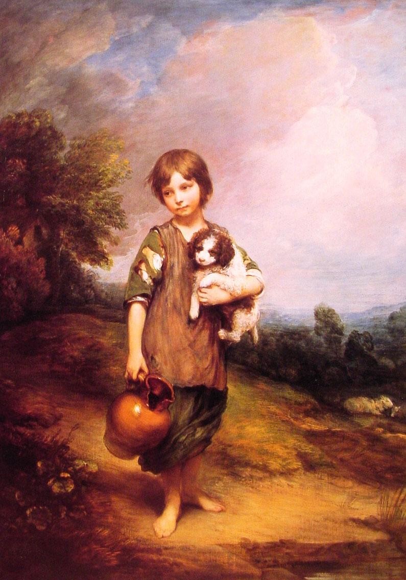 Thomas Gainsborough Cottage Girl with Dog and Pitcher